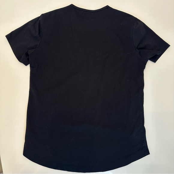 Cuts Shirt Mens Large Black Pyca Pro Elongated Athletic Short Sleeve Tee - Picture 8 of 8